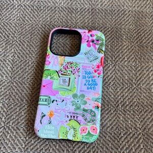 Pink Nature Collage iPhone 15 Pro Max Case